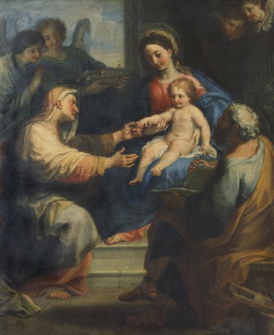 Virgin Mary with Child and Saint Anne by Carlo Maratta or Maratti